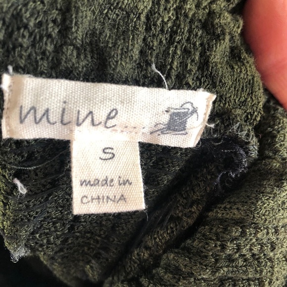 Mine Olive Green Sweater Dress - Small - Picture 7 of 8